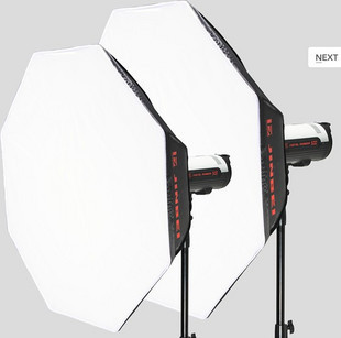 金貝閃光燈搭配原裝柔光箱與G-950八角柔光罩 一淘網(wǎng)購機省錢指南